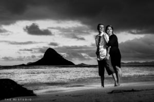 hawaii wedding photographers and oahu elopement photographer, the r2 studio, photographed this same sex couples portrait on Oahu, Hawaii.