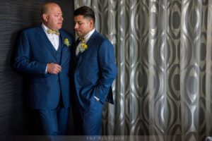 gay couple photographed at The Croft in downtown Phoenix by gay wedding photographers, The R2 Studio.
