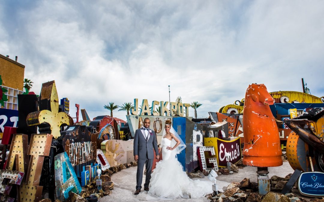 Boneyard Las Vegas wedding photo by The R2 Studio. The R2 Studio is one of the best las vegas wedding photographers.